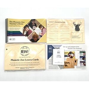 IEW Phonetic Zoo Spelling Budget Package Teacher Notes Lesson Cards Lot New
